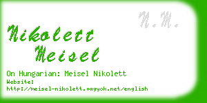 nikolett meisel business card